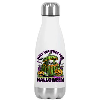 Waiting For Halloween Like Beetle Juice Horror Movie Stainless Steel Insulated Water Bottle