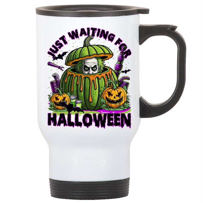 Waiting For Halloween Like Beetle Juice Horror Movie Stainless Steel Travel Mug