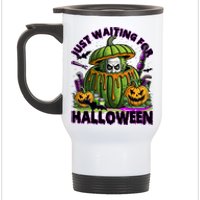 Waiting For Halloween Like Beetle Juice Horror Movie Stainless Steel Travel Mug