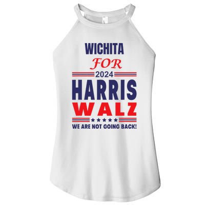 Wichita For Harris Walz We Are Not Going Back Women’s Perfect Tri Rocker Tank