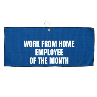 Work From Home Employee Of The Month Large Microfiber Waffle Golf Towel