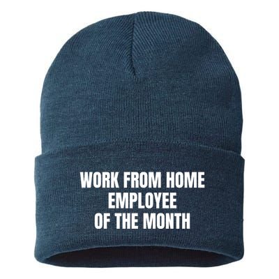 Work From Home Employee Of The Month Sustainable Knit Beanie