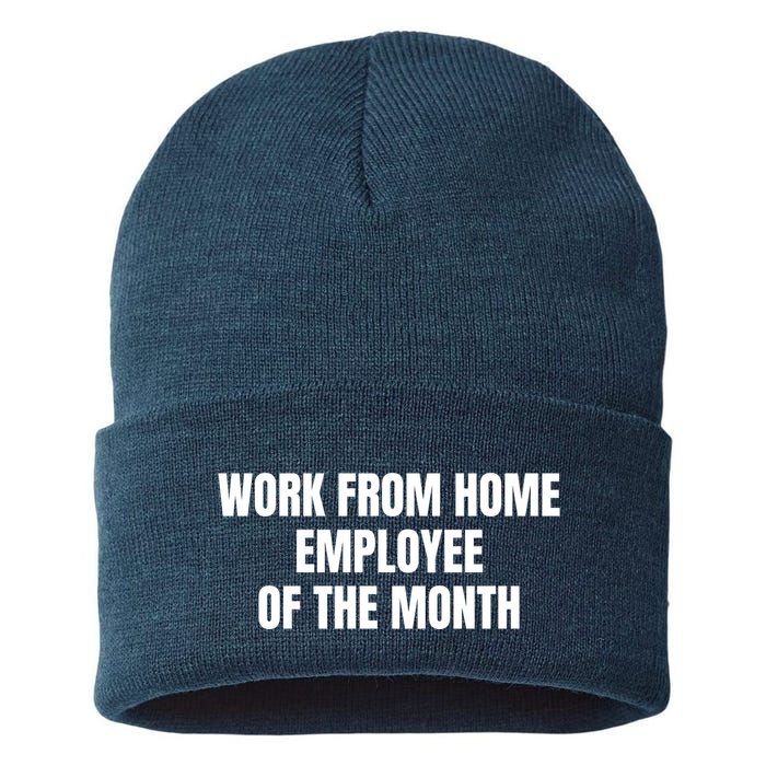 Work From Home Employee Of The Month Sustainable Knit Beanie