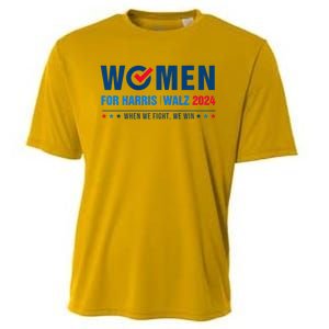 Women For Harris Walz 2024 When We Fight We Win Cooling Performance Crew T-Shirt