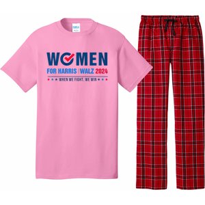 Women For Harris Walz 2024 When We Fight We Win Pajama Set