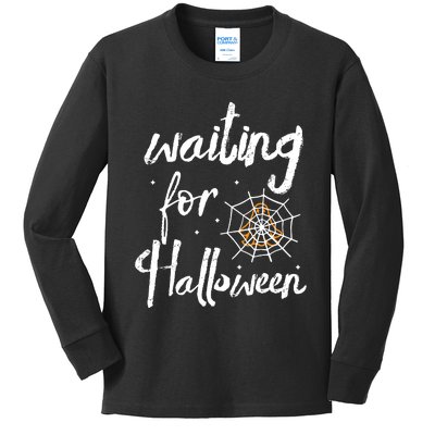 Waiting For Halloween Kids Long Sleeve Shirt