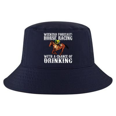 Weekend Forecast Horse Racing Chance Of Drinking Derby Gift Cool Comfort Performance Bucket Hat