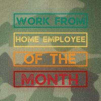 Work From Home Employee Of The Month Retro Legacy Tie Dye Trucker Hat