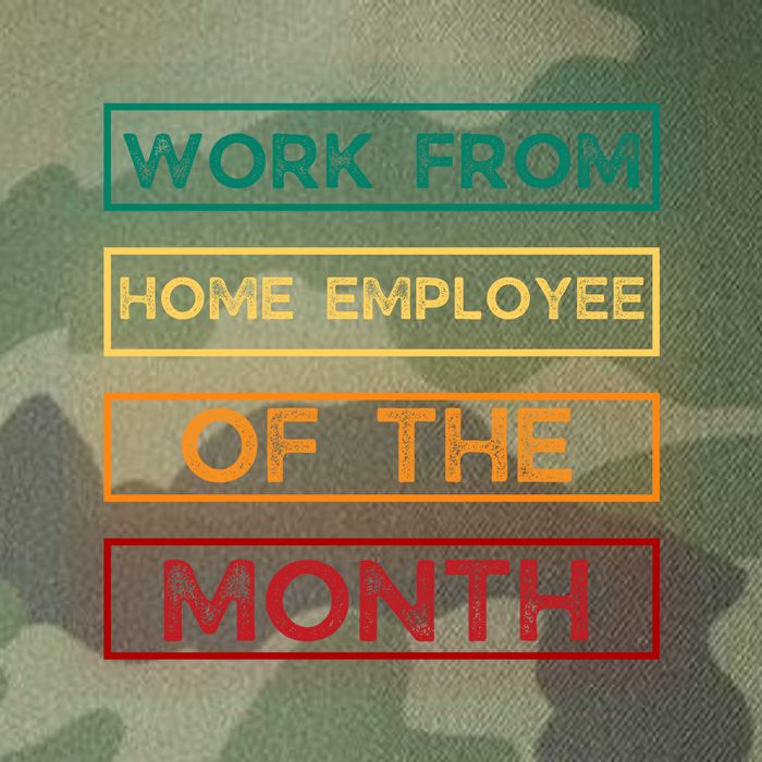 Work From Home Employee Of The Month Retro Legacy Tie Dye Trucker Hat