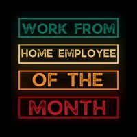 Work From Home Employee Of The Month Retro Backpack