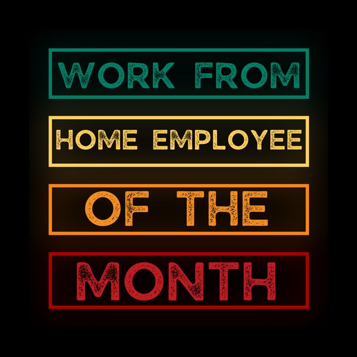 Work From Home Employee Of The Month Retro Backpack
