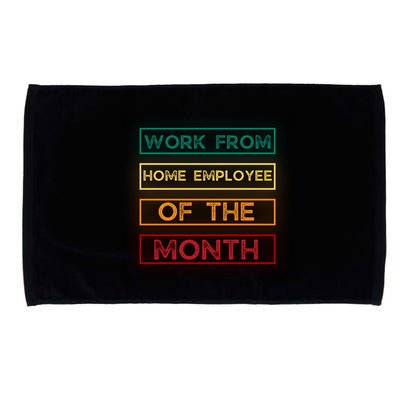 Work From Home Employee Of The Month Retro Microfiber Hand Towel