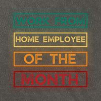 Work From Home Employee Of The Month Retro Cotton Canvas Backpack