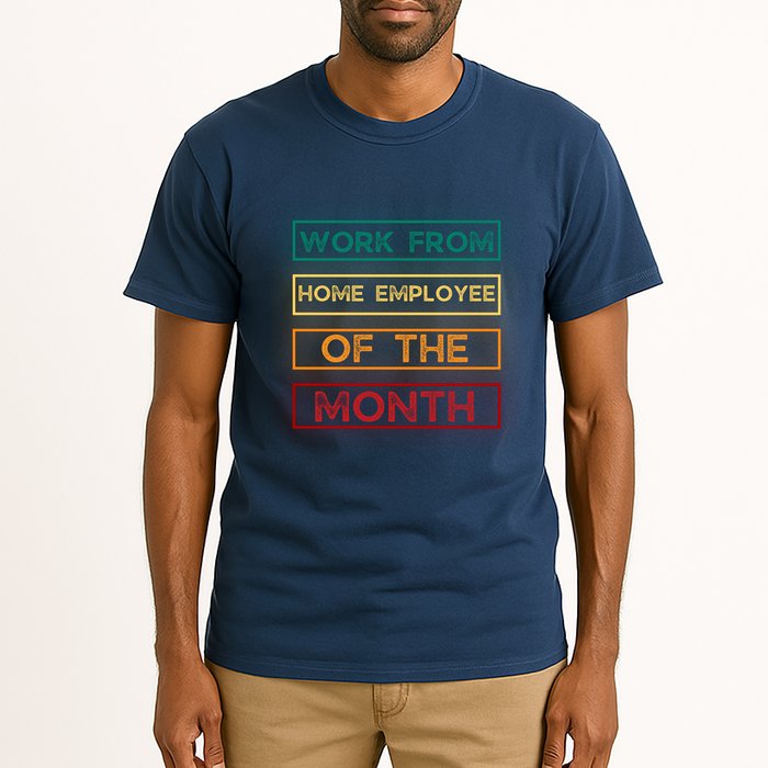 Work From Home Employee Of The Month Retro Tall T-Shirt