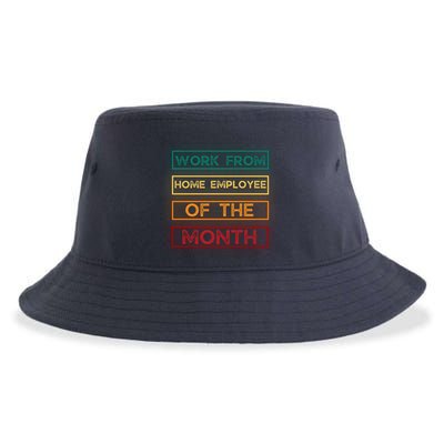 Work From Home Employee Of The Month Retro Sustainable Bucket Hat