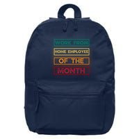 Work From Home Employee Of The Month Retro 16 in Basic Backpack