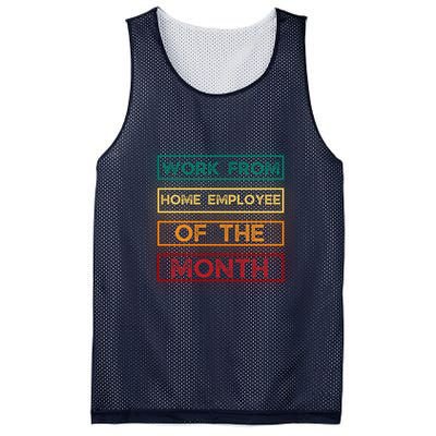 Work From Home Employee Of The Month Retro Mesh Reversible Basketball Jersey Tank