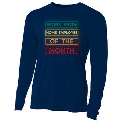 Work From Home Employee Of The Month Retro Cooling Performance Long Sleeve Crew