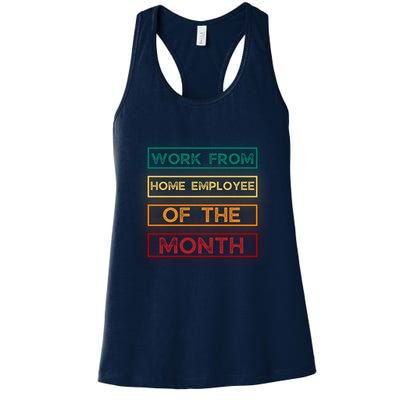 Work From Home Employee Of The Month Retro Womens Tank Top