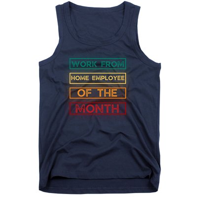 Work From Home Employee Of The Month Retro Tank Top