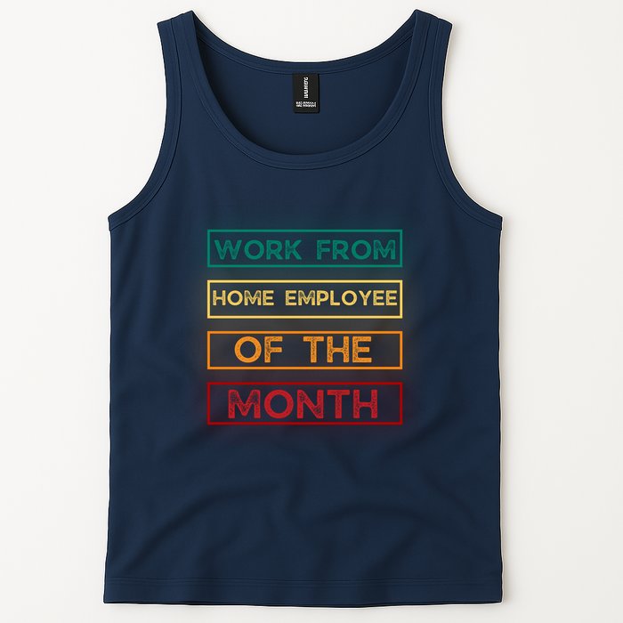 Work From Home Employee Of The Month Retro Tank Top