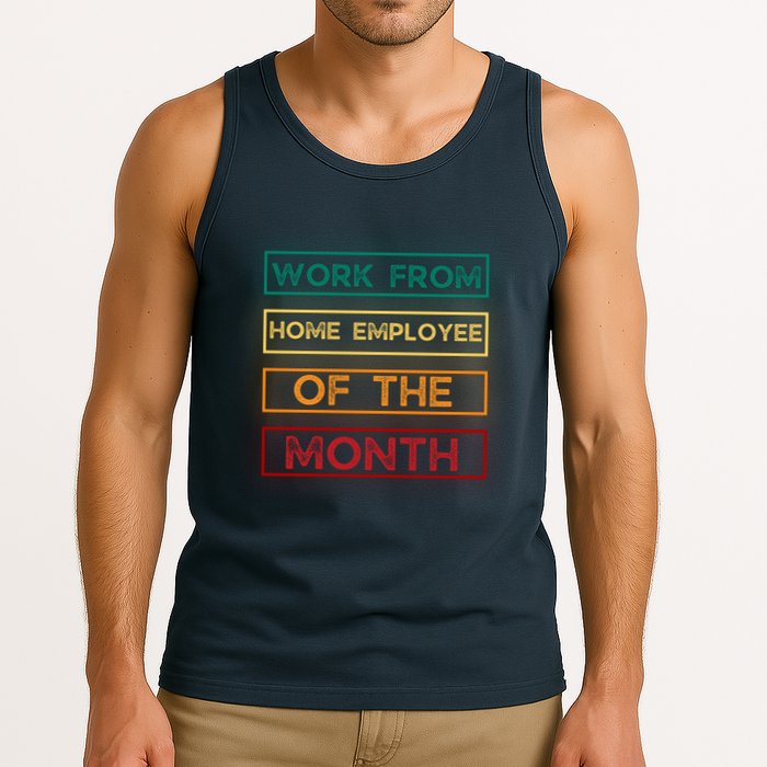 Work From Home Employee Of The Month Retro Tank Top