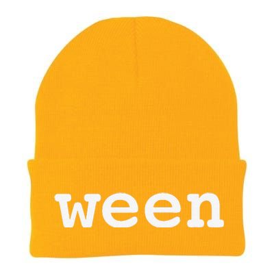 Ween Funny Halloween Pair With Hallo Knit Cap Winter Beanie