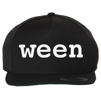 Ween Funny Halloween Pair With Hallo Wool Snapback Cap