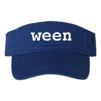 Ween Funny Halloween Pair With Hallo Valucap Bio-Washed Visor