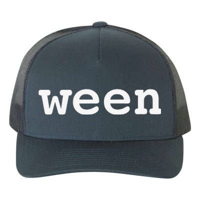 Ween Funny Halloween Pair With Hallo Yupoong Adult 5-Panel Trucker Hat