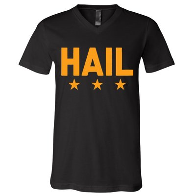 W.A.S.H.I.N.G.T.O.N. Football Hail V-Neck T-Shirt