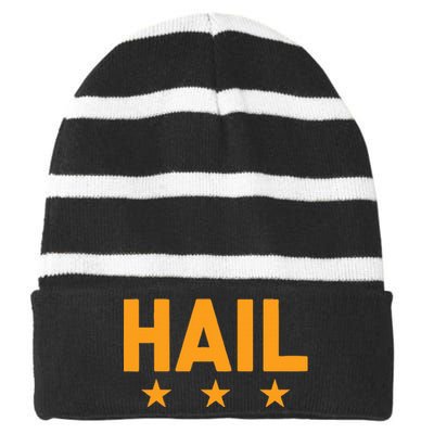 W.A.S.H.I.N.G.T.O.N. Football Hail Striped Beanie with Solid Band