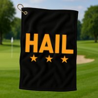 W.A.S.H.I.N.G.T.O.N. Football Hail Golf Towel