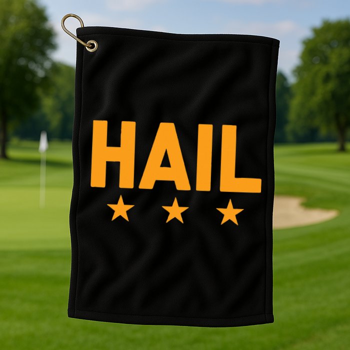 W.A.S.H.I.N.G.T.O.N. Football Hail Golf Towel