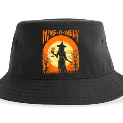 Wineoween Funny Halloween Witch Costume Sustainable Bucket Hat