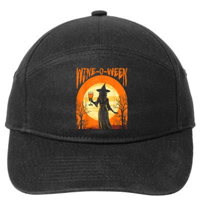 Wineoween Funny Halloween Witch Costume 7-Panel Snapback Hat