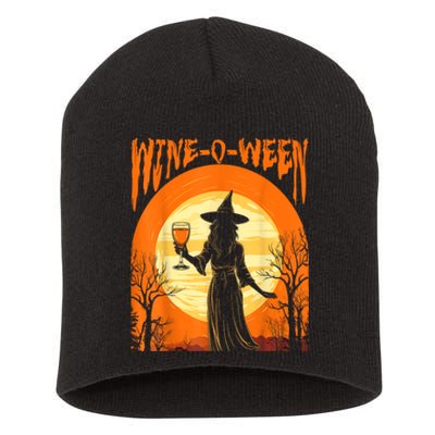 Wineoween Funny Halloween Witch Costume Short Acrylic Beanie