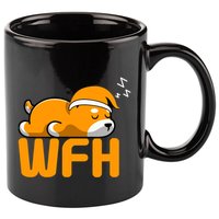 Work From Home Employee Sleepy Funny & Sarcastic 11oz C Handle Ceramic Mug