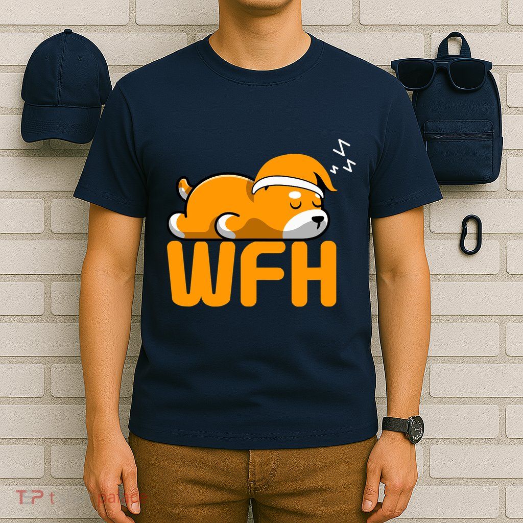Work From Home Employee Sleepy Funny & Sarcastic T-Shirt