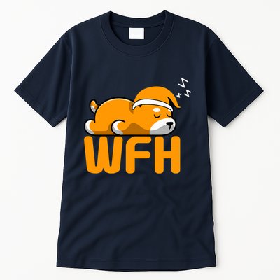 Work From Home Employee Sleepy Funny & Sarcastic Tall T-Shirt