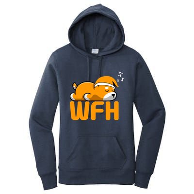 Work From Home Employee Sleepy Funny & Sarcastic Women's Pullover Hoodie