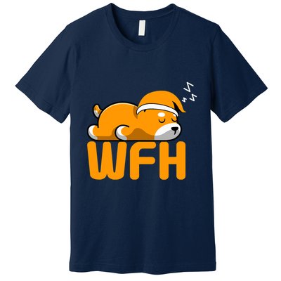 Work From Home Employee Sleepy Funny & Sarcastic Premium T-Shirt