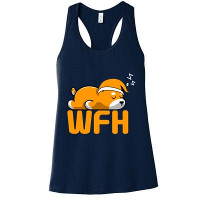 Work From Home Employee Sleepy Funny & Sarcastic Womens Tank Top