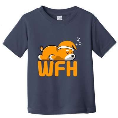 Work From Home Employee Sleepy Funny & Sarcastic Toddler T-Shirt