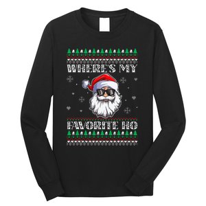 Where's-My Favorite Ho Christmas Season Long Sleeve Shirt