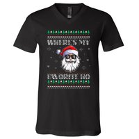 Where's-My Favorite Ho Christmas Season V-Neck T-Shirt