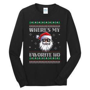 Where's-My Favorite Ho Christmas Season Tall Long Sleeve T-Shirt