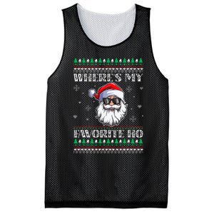 Where's-My Favorite Ho Christmas Season Mesh Reversible Basketball Jersey Tank