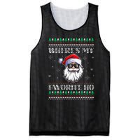 Where's-My Favorite Ho Christmas Season Mesh Reversible Basketball Jersey Tank