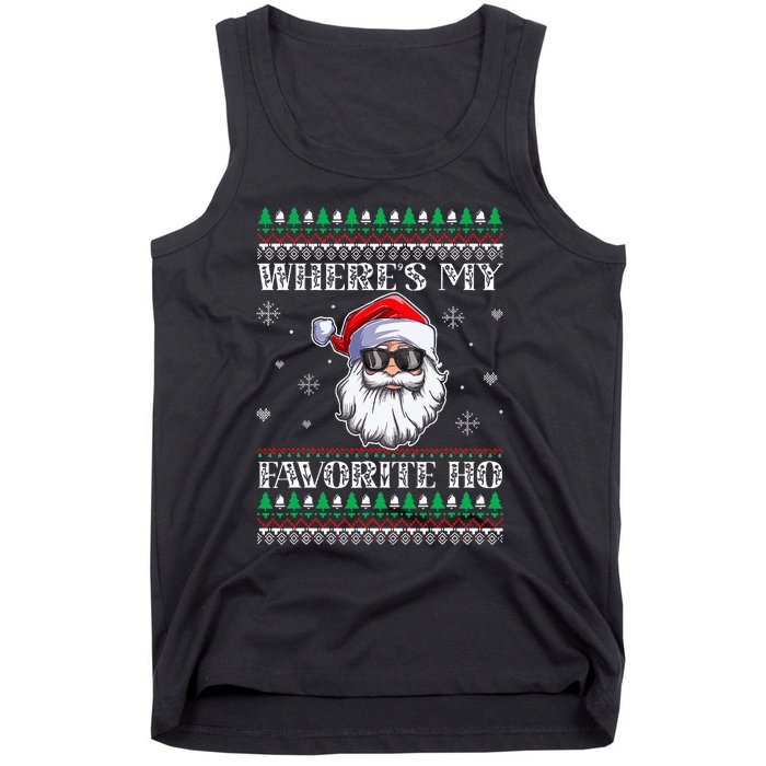 Where's-My Favorite Ho Christmas Season Tank Top